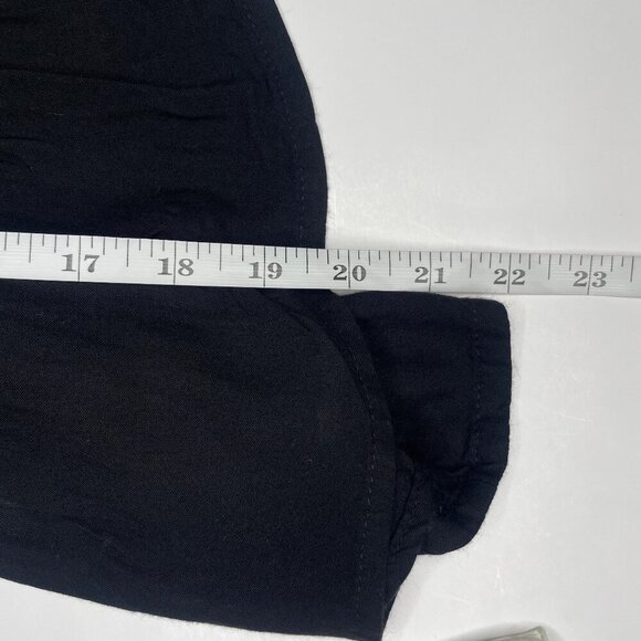 Feathers Women's Black Floral Embroidery Ruffle Midi Mini Dress Whimsygoth XL - Picture 7 of 10